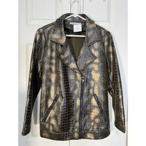 Variations Women's Jacket  Snake Skin Print Size Small
